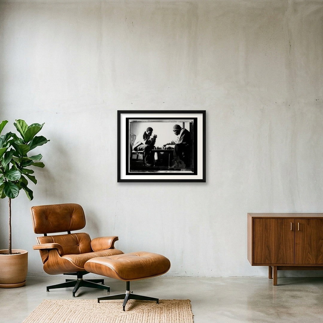Chessboxing — 50×40cm, 20×16" Floating Frame