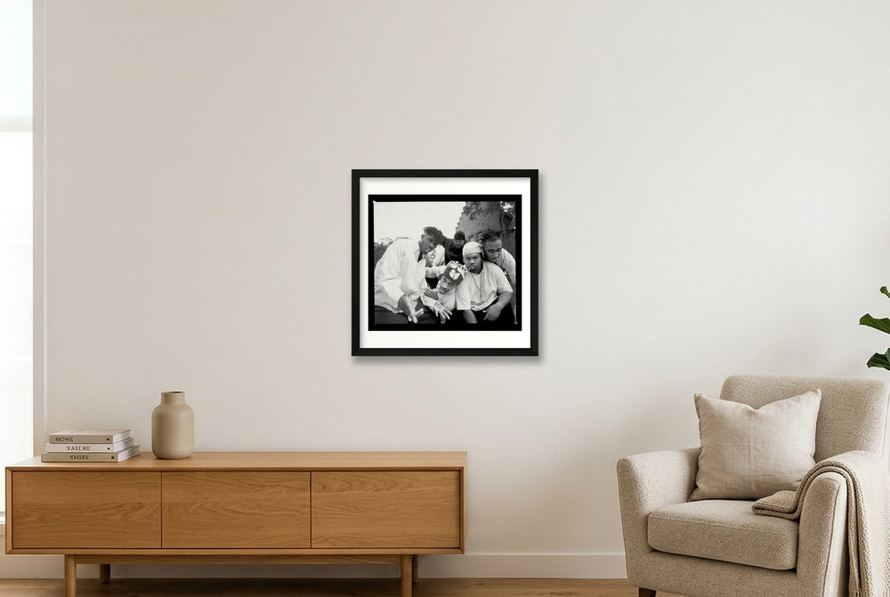 Shaolin Cypher — 40×40cm, 16×16" Black Frame