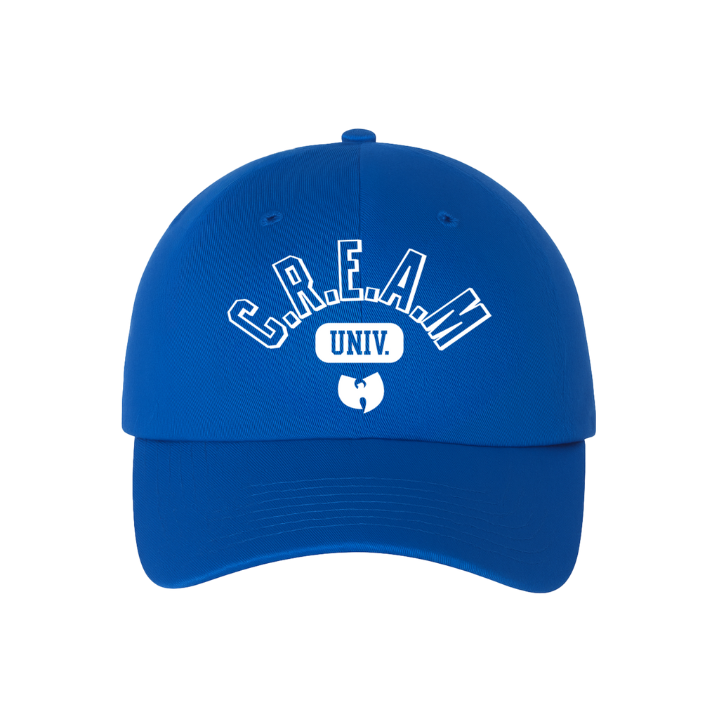 Youth C.R.E.A.M. University Dad Hat - Blue – Wu-Tang Clan Shop