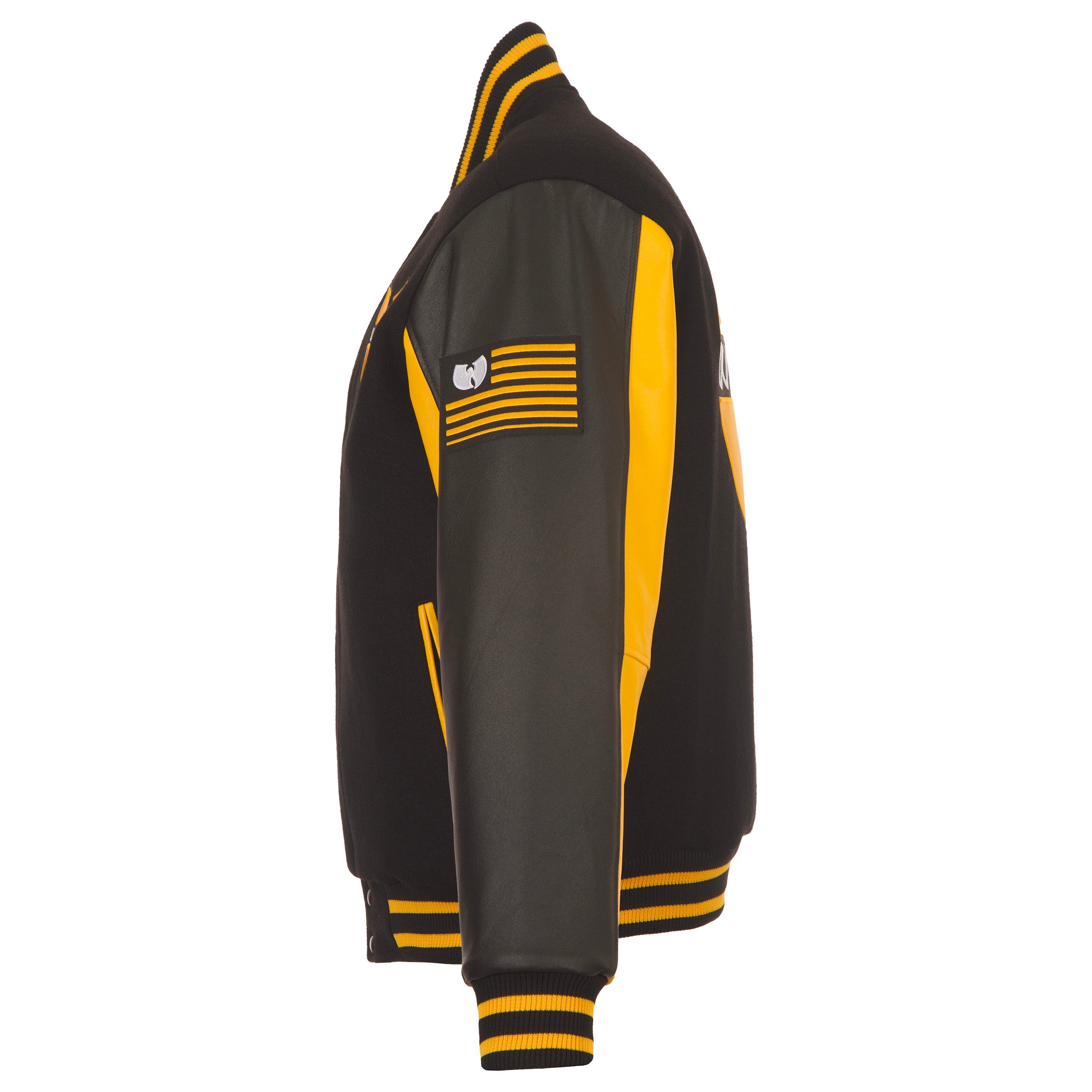 Wu Classic Logo Black & Yellow Patterned Sleeve Jacket – Wu-Tang