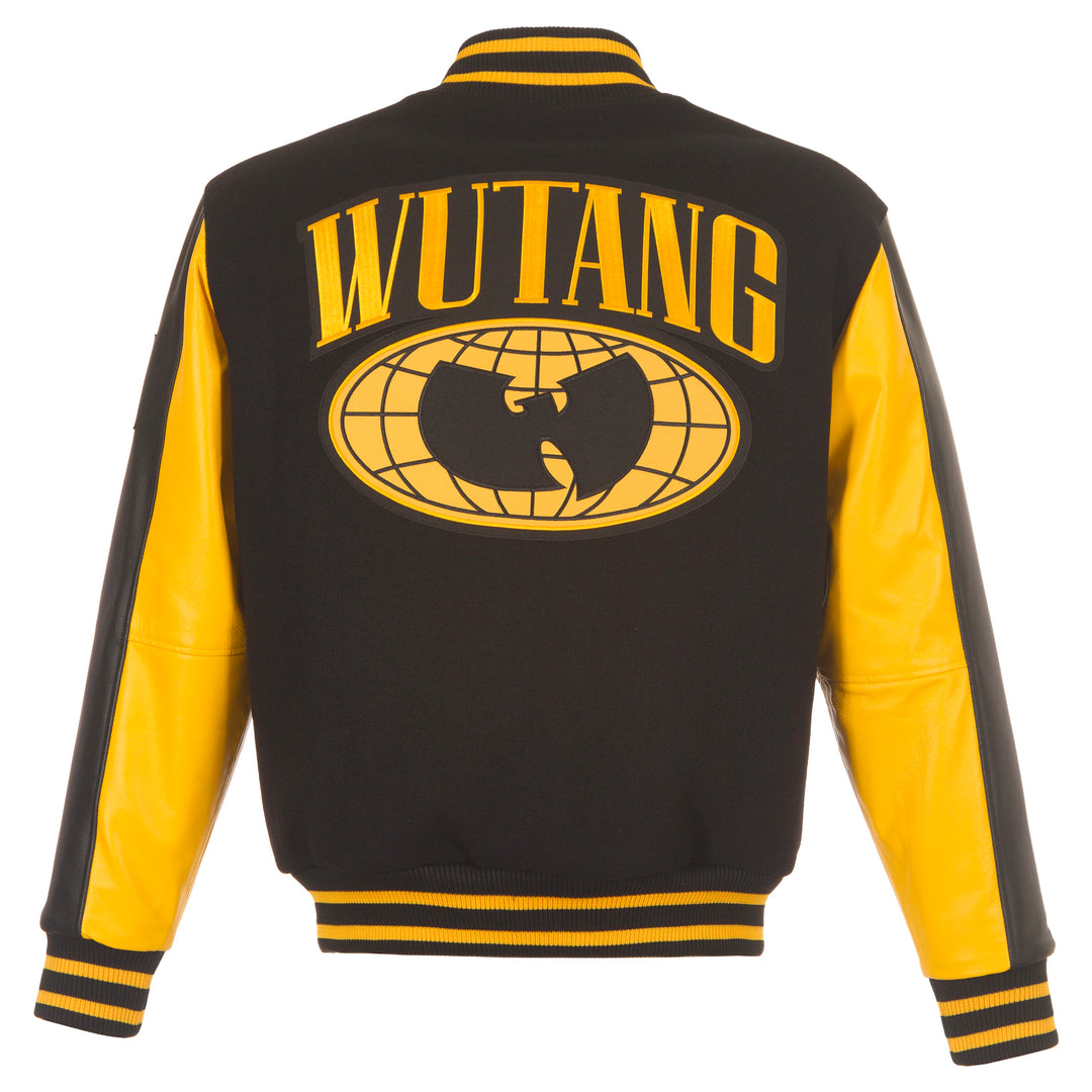 Wu Globe Black & Yellow Patterned Sleeve Jacket
