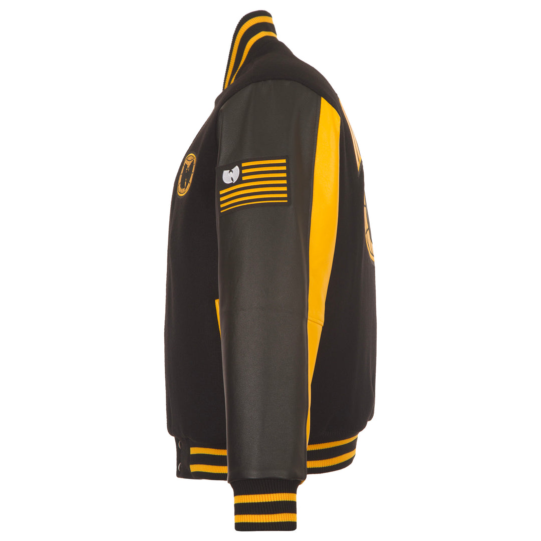 Wu Globe Black & Yellow Patterned Sleeve Jacket