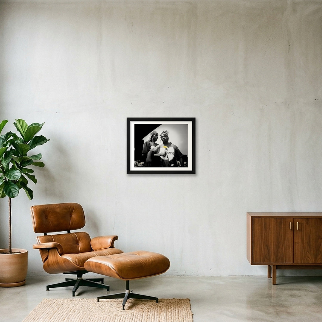 Flowers Grow Through Shaolin — 35×28cm, 14×11" Floating Frame