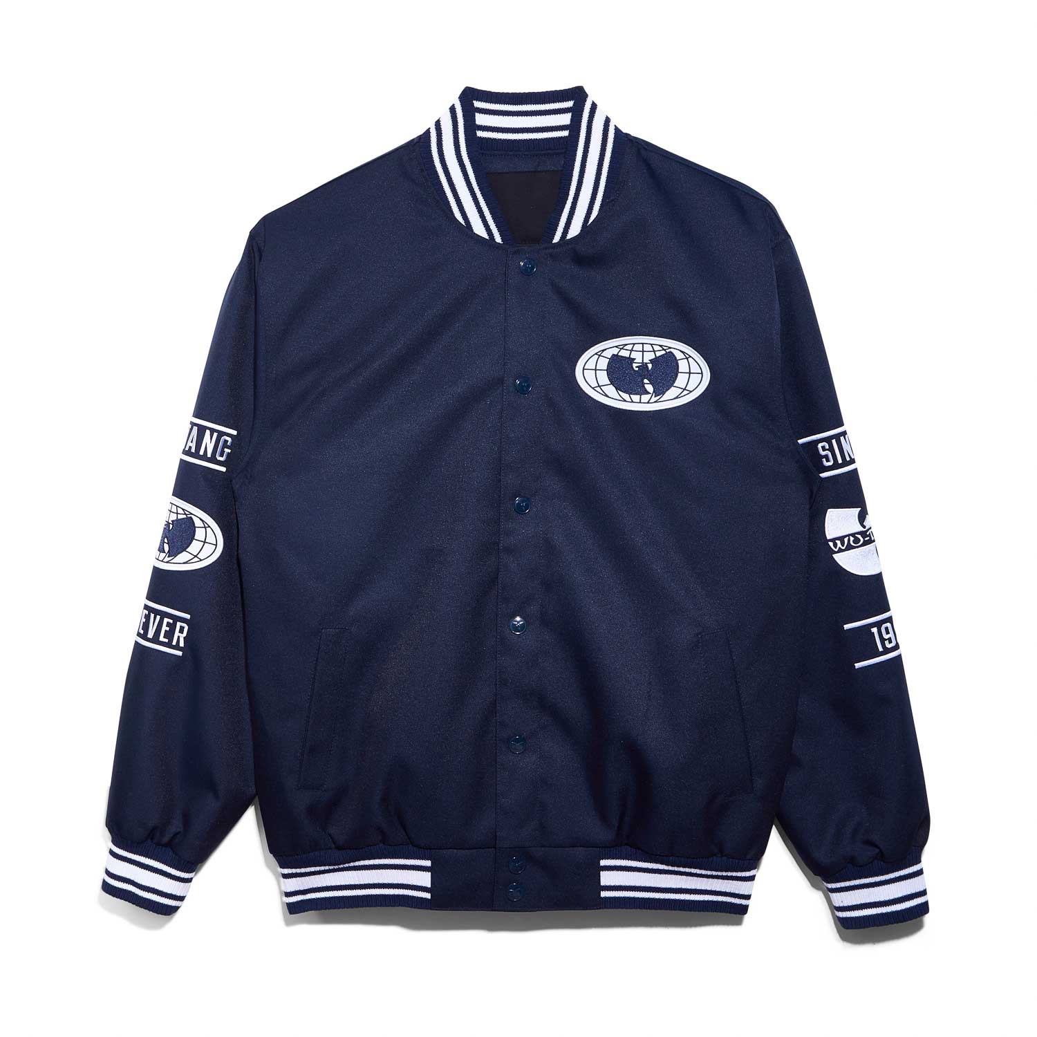 All-City Jacket Navy and White – Wu-Tang Clan Shop